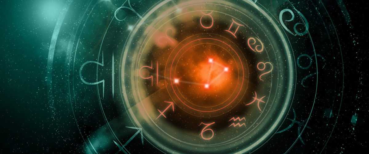 astrology signs on dark space background astrology zodiac signs on dark space background